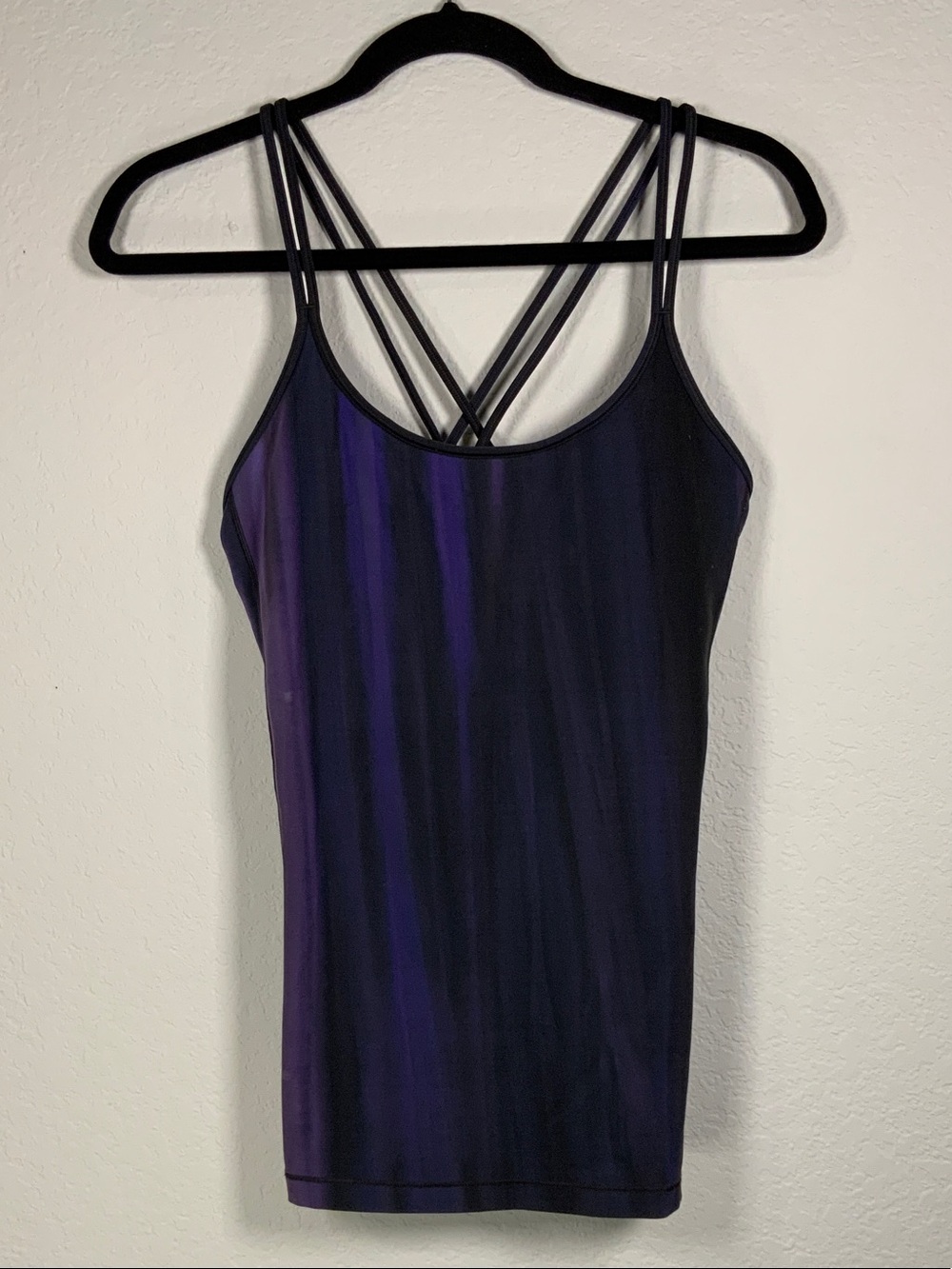 lululemon athletica Purple Strappy Tank Top with Crisscross Back